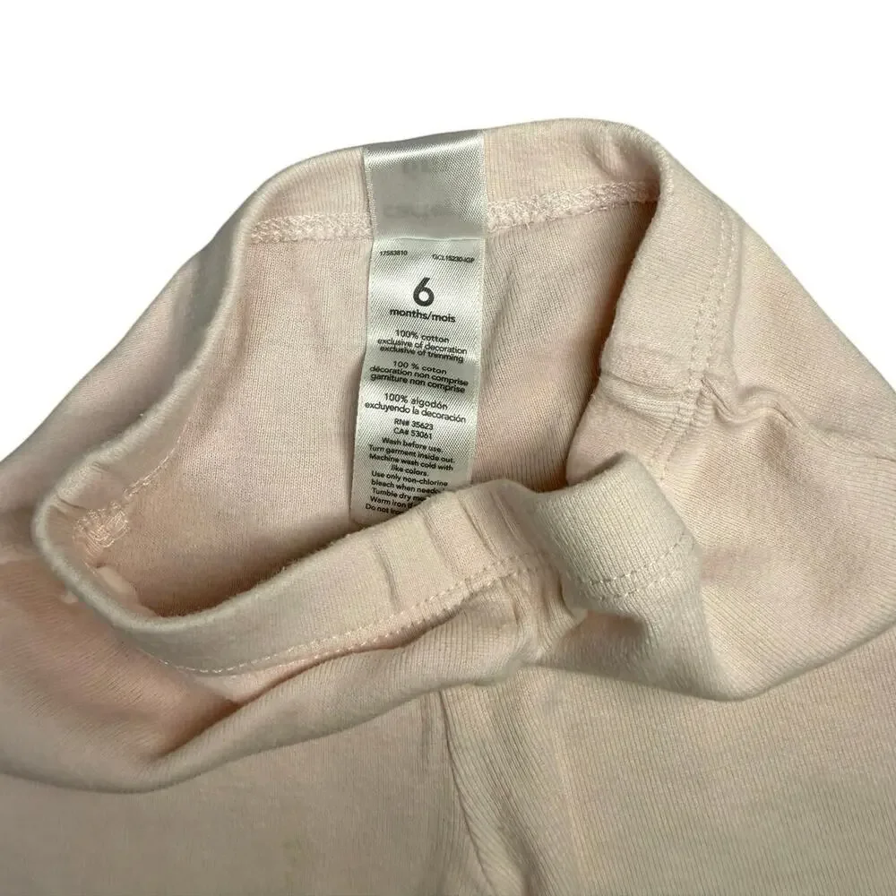 Carter's Legging Pants Baby Girl Elephant Pink 6 Months